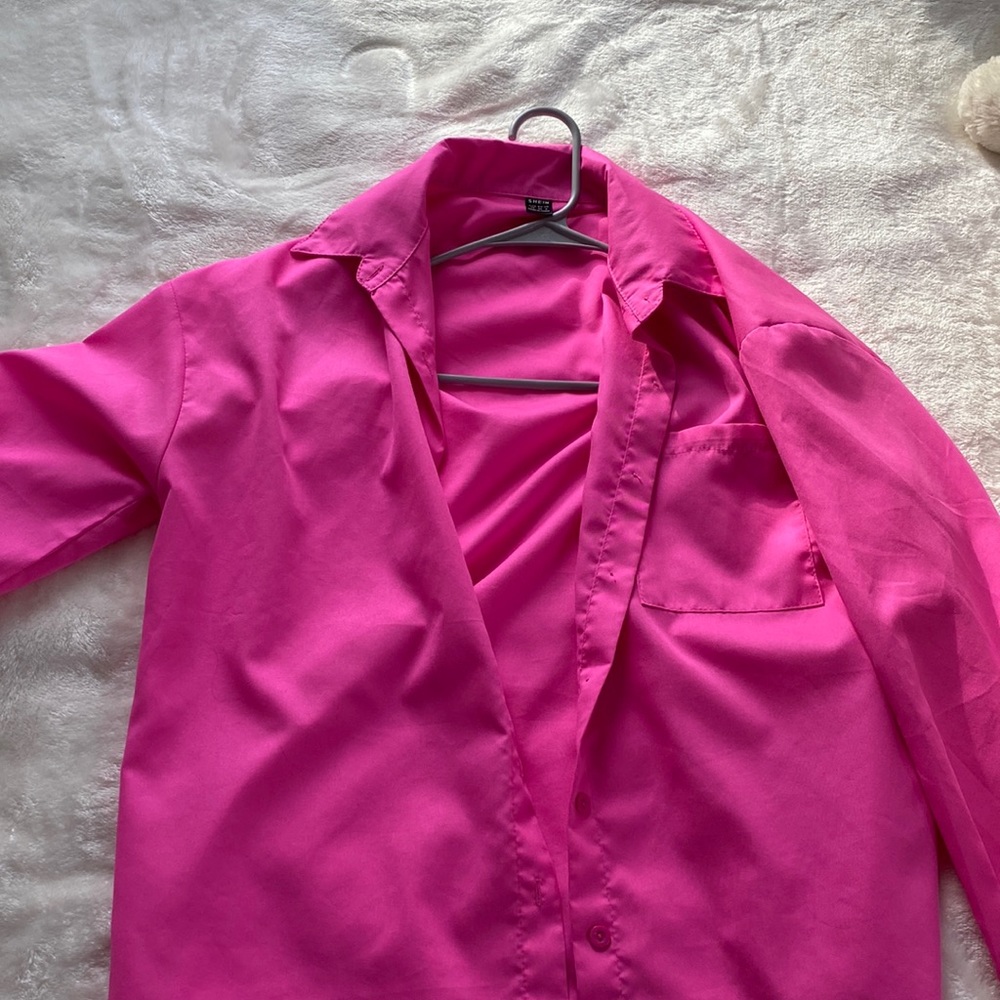 Hot pink blouse